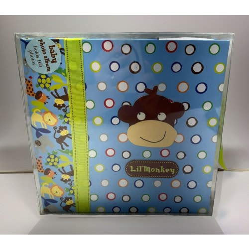 Baby Essentials Baby Photo Album Monkey Theme 160 Small Photos 4X6
