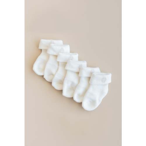 0-3M Baby 3-Pack Socks in Cloud | Bamboo Socks | Kyte Baby