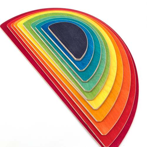 10 piece Wooden Semicircle Blocks