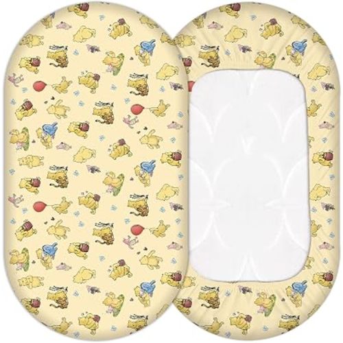 1Pcs Baby Bassinet Sheet, Winnie Baby Bed Sheets, Perfect for New Parents