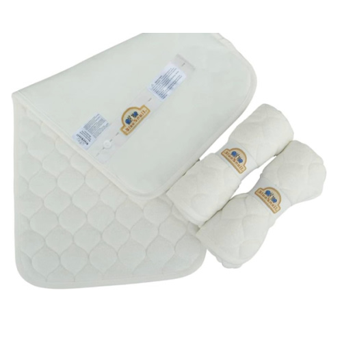 BlueSnail Quilted Thicker Waterproof Changing Pad Liners,3 Count(Snow White 13” x 27”)