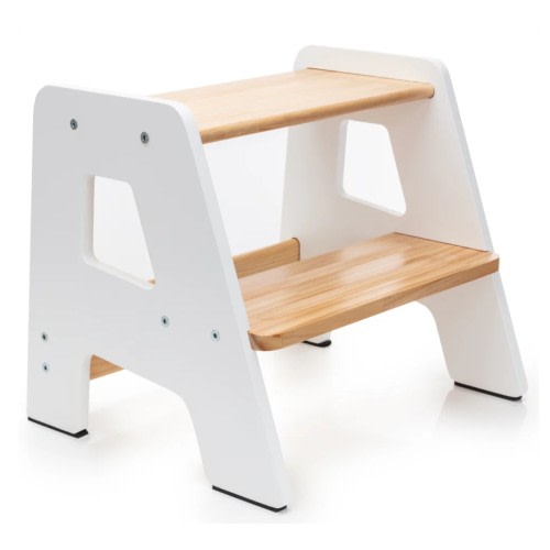 2-Step Stool for Kids (White)