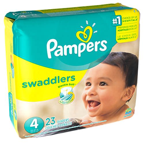 Pampers Swaddlers Diapers Size 4, 23 Count