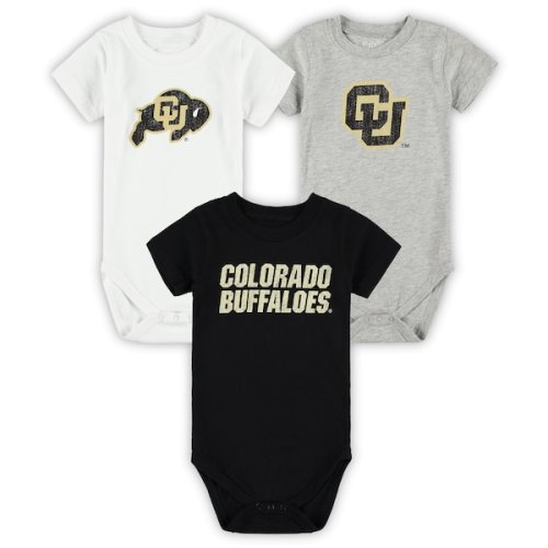 Infant Wes & Willy Colorado Buffaloes Three-Pack Bodysuit Set