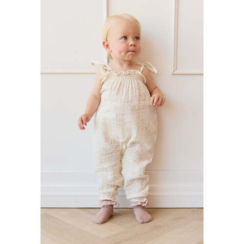 Organic Cotton Muslin Myla Jumpsuit - Pippa Pink – Jamie Kay USA