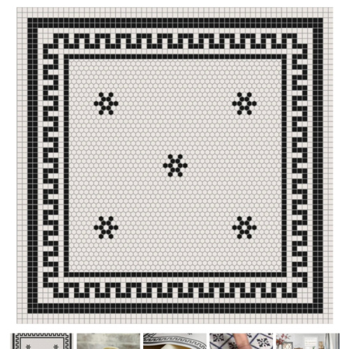 Ski Vinyl High Chair Mat