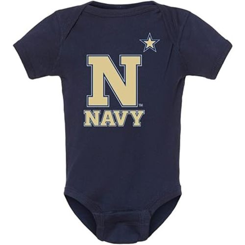 CornBorn United States Naval Academy Midshipmen Baby Clothes | Infant Romper | Choose Your Design