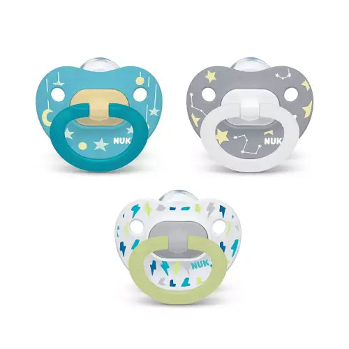 NUK Classic 6-18m Pacifiers 3-pc. Value Pack, Stars