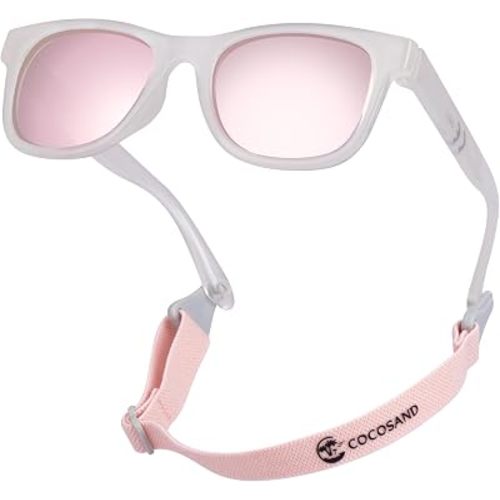 COCOSAND Flexible Polarized Baby Sunglasses with Strap