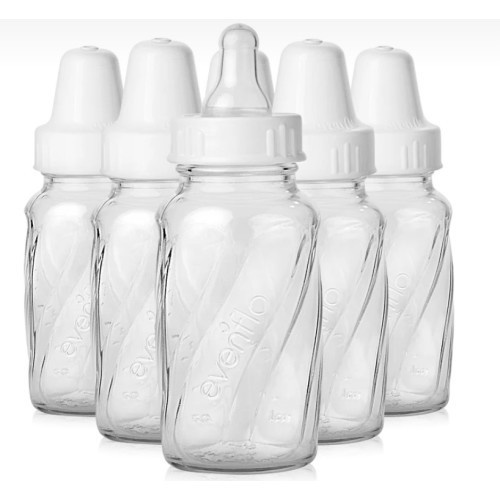 Evenflo Classic Glass Baby Bottle - Clear - 4 oz/6pk