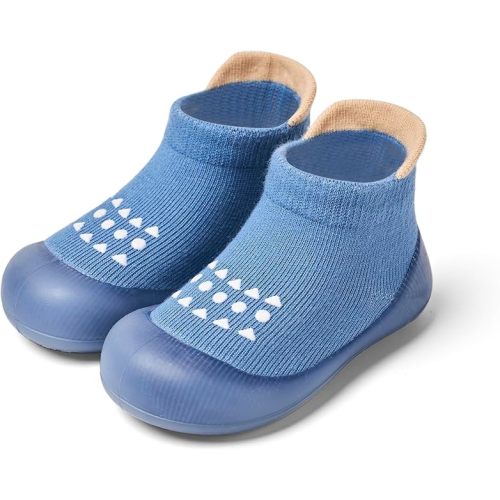 Baby Sock Shoes Baby Walking Shoes Infant Non-Slip Breathable Slippers with Soft Rubber Sole Baby Boys Girls Sneakers