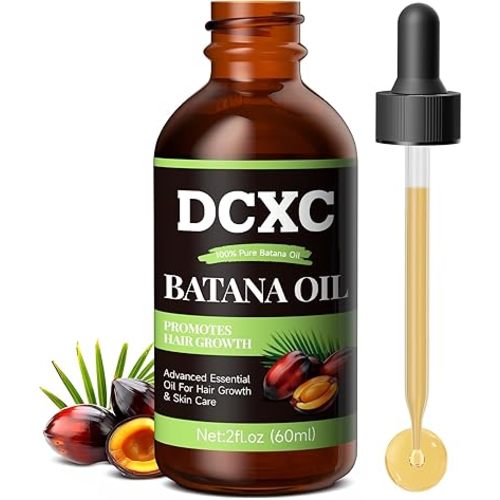 100% Pure & Natural Batana Oil for Hair Growth - Strengthens Hair, Reduces Breakage and Hair Loss, Enhances Shine - Nourishment For All Hair Types - 60ml