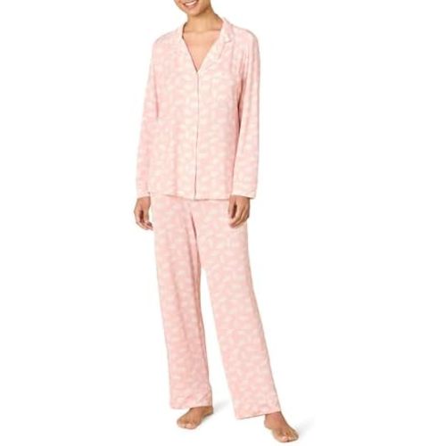 Amazon Essentials x Sofia Grainge Women's Stretch Modal Long-Sleeve and Full-Length Bottom Pajama Set