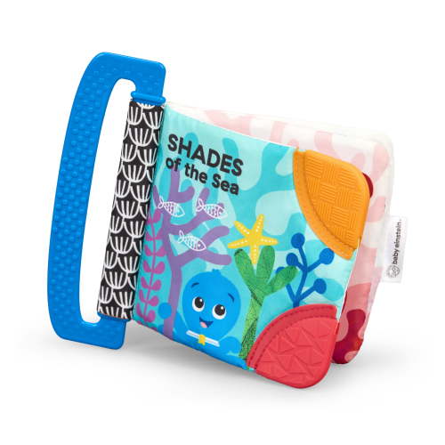 Baby Einstein Ocean Explorers Shades of the Sea Teether Book, Unisex, Ages 0+ Months