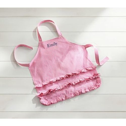 Pink Ruffle Gingham Apron