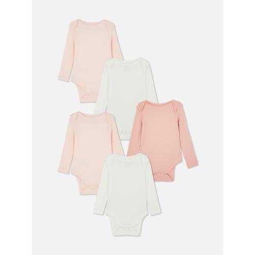 0-36mths | 5pk Long Sleeve Bodysuits