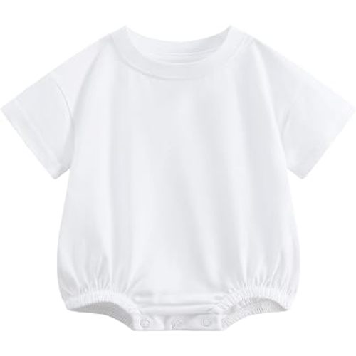 Bafeicao Baby Boy Girl Bubble Romper Infant Toddler T-Shirt Bodysuit | Organic Cotton,Oversized,Short Sleeve,Summer