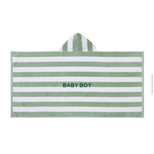 Rugby Stripe Kid Hooded Towel Collection