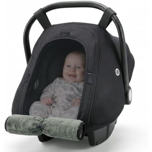 Orzbow Winter Car Seat Cover Baby, Waterproof Carseat Canopy, Black