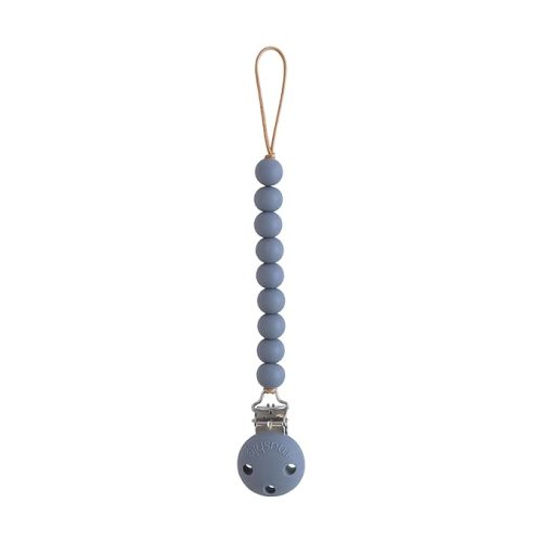 mushie 100% Silicone Baby Pacifier Clip BPA Free | Hera (Tradewinds)