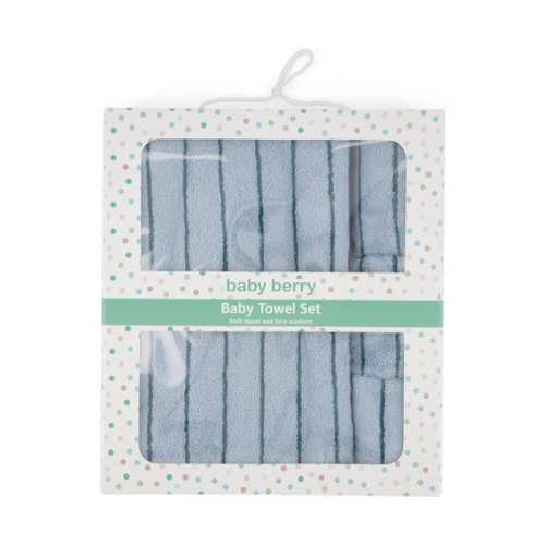 Light Blue Baby Stripe Towel Set | Best&Less™ Online
