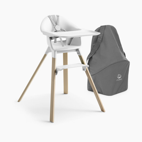 Stokke Clikk High Chair & Travel Bag Bundle - White