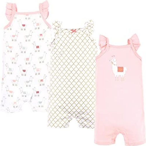 Hudson Baby Unisex Cotton Rompers