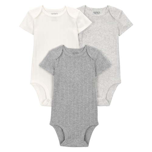 Carter's Child of Mine IB 3PK Bodysuit - Grey Solid - Walmart.ca