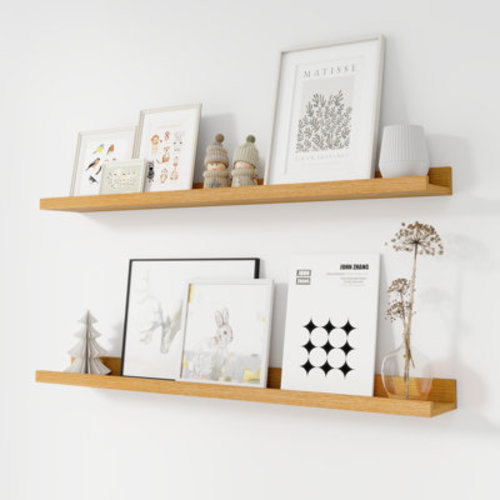 Millwood Pines Darlicia 2 Piece Picture Ledge Wall Mounted Shelf & Reviews | Wayfair