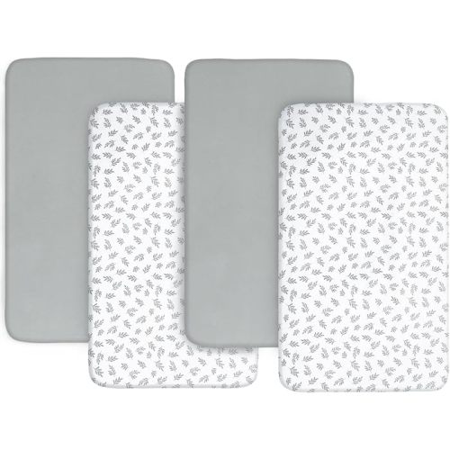 Baby Bassinet Sheets 4 Pack Fit for Baby Delight, Semphis, Kiniew, Jimglo, Cowiewie, JevrJeur, Newton Baby, AirClub, Mika Micky, Ezebaby and Besrey Bassinet, Grey : Baby