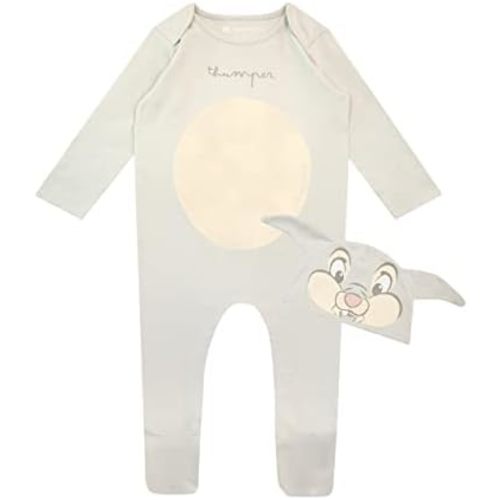 Disney Baby Girls Thumper Sleepsuit and Hat Footies