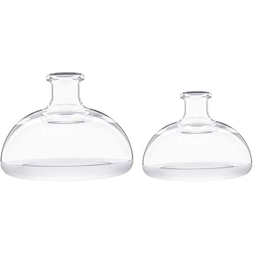 EXCEART 2pcs Mom Palm Cup Pressure Drum Massage Chest Percussion Cup Silicone Sputum Remover Infant Phlegm Sputum Baby Suckling Milk for Baby Toddler Elderly (Transparent)