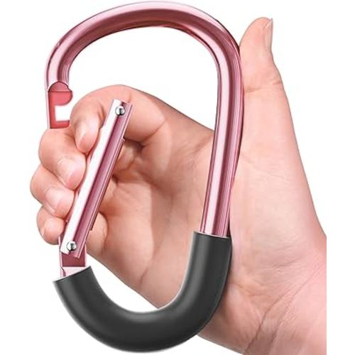 SURDOCA Stroller Hooks, Large Stroller Hooks for Bags, Universal Stroller Clips and Hooks, Mommy Hook for Stroller Heavy Duty, Stroller Accessories for Mom