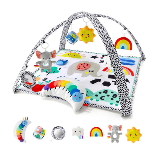 Montessori Elephant Baby Play Gym & 7-in-1 Play Mat