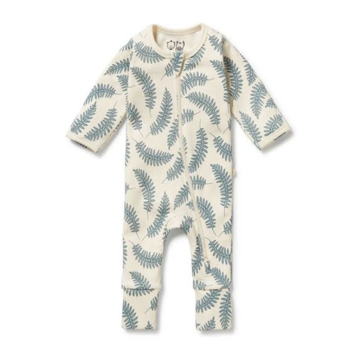 Organic Zipsuit with Feet