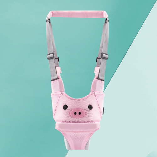 Qaailabf Adjustable Breathable Baby Walking Assistant Belt, Cotton Basket Harness with Detachable Traction Rope for Toddlers 6-14 Months, Comfortable Shoulder Straps, Lightweight Learning to Walk