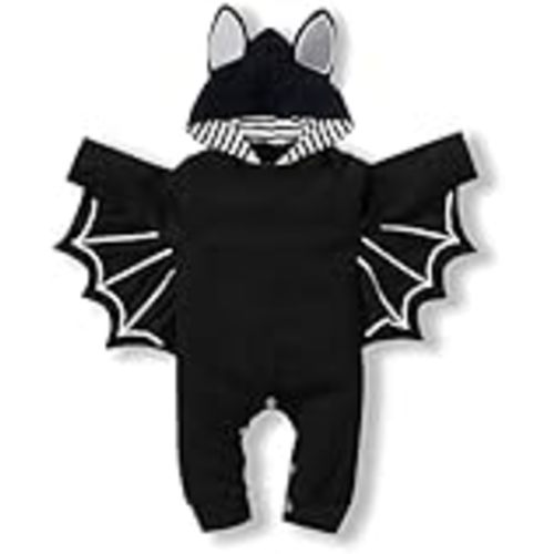Baby Boy Halloween Costumes Infant Bat Long Sleeve Hoodie Romper Overall Baby boy Halloween Outfits