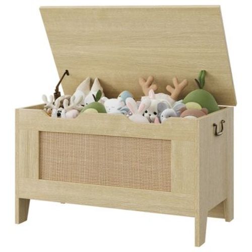 Storage Chest Toy Chest for Boys, Girls, Kids Wooden Toy Box with Lids and Safety Hinge, Entryway Storage Bench Chest, Storage Trunk