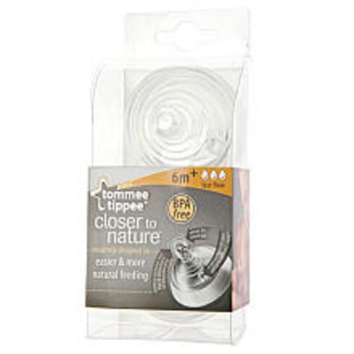 Tommee Tippee Nipples, Fast Flow, 2-Count