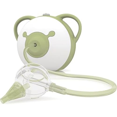 Nosiboo Pro Nasal Aspirator for Babies | Electric Nose Sucker | Made in EU | Adjustable Suction Power | Premium Quality | Award-Winning Design (Sage, 7,8x6,38x6,77 Inch)