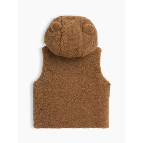 Baby Sherpa Hooded Bear Zip Vest