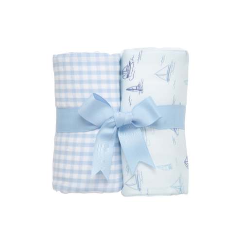 Sailboat Set of Two Burps, Blue