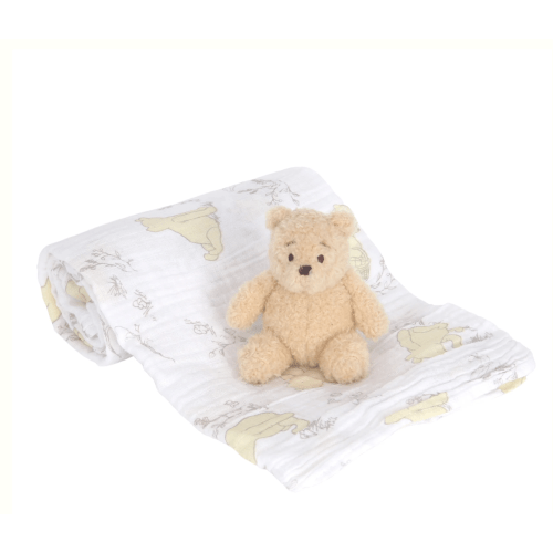 Disney Baby Winnie the Pooh Swaddle Blanket & Plush Toy Gift Set – Lambs & Ivy