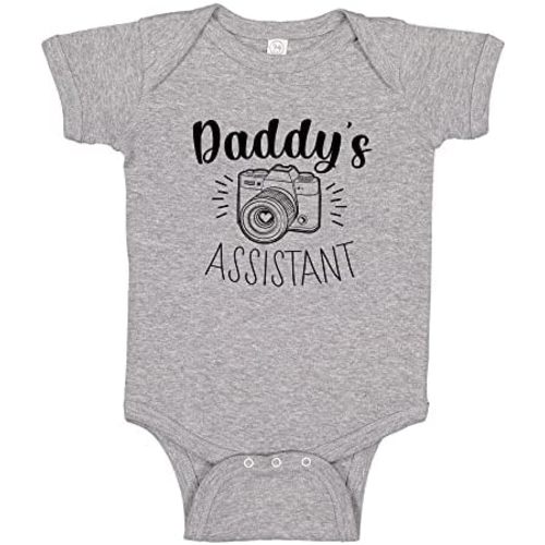 Daddy's Assistant Photographer Baby Bodysuit One Piece or Toddler T-Shirt Photographer Daddy Gift