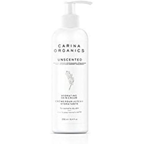 Carina Organics Unscented Daily Moisturizing & Hydrating Skin Cream, 250ml