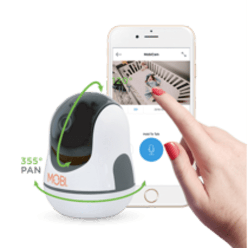 MobiCam HDX Smart HD WiFi Baby Monitoring Camera with Digital Pan, Tilt, Zoom and Two-way Audio