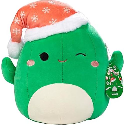 Squishmallows Original 10-Inch Maritza The Christmas Plant Cactus - Official Jazwares Holiday Plush - Collectible Soft & Squishy Stuffed Animal Toy - Limited Edition 2025 Gift for Kids, Girls & Boys