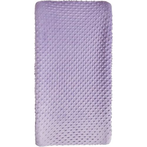 Changing Pad Cover Super Soft Dots Skin-Friendly Breathable Wipeable Changing Table Sheets for Baby Boy and Baby Girl (Lavender)