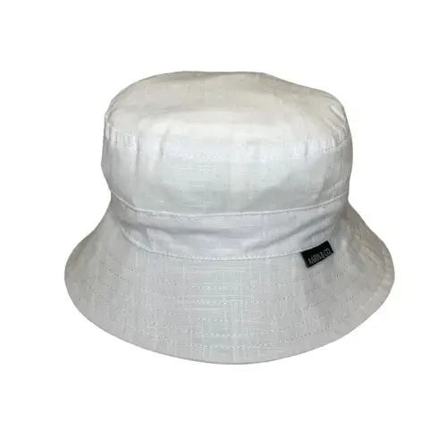 Satin Lined Bucket Hat-White – Aarin & Co.