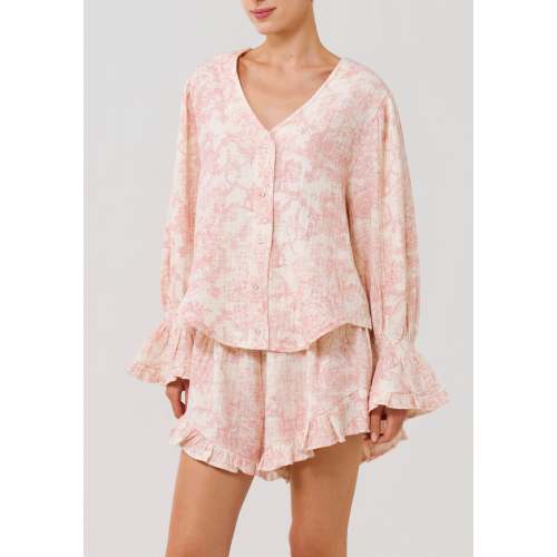 Ruffled Muslin Set